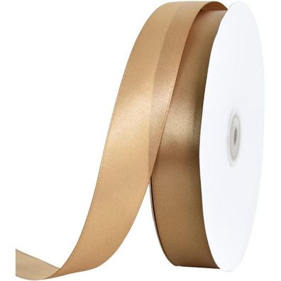 Toniful Satin Geschenkband Goldband 2,5cm x 91m - Hochwertiges Schleifenband