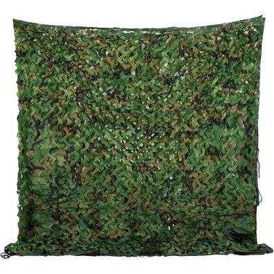 Velity Tarnnetz 4x4m Woodland Camouflage Netz für Jagd, Camping, Garten Deko