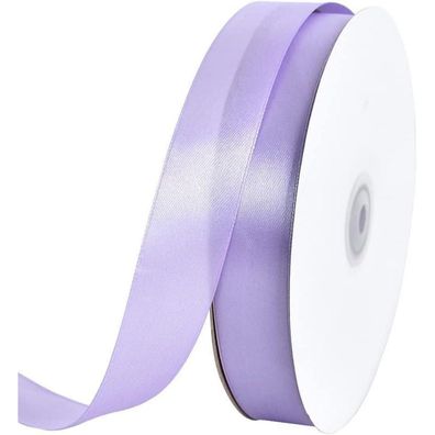 Toniful Satinband Hellviolett, 2,5 cm x 91 m - Ideal für Geschenkverpackungen