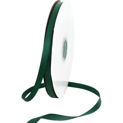 Toniful Satinband Weihnachtsgrün 10mm, 91 Meter - Fein Schleifenband für