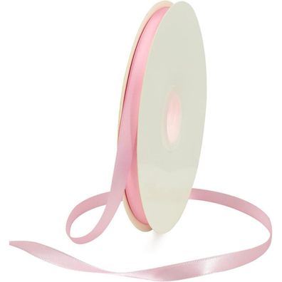 Toniful Hellrosa Satinband 3/8 Zoll x 100 Yards - Dünnes Stoffband für