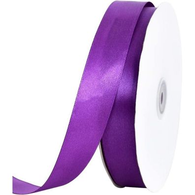 Toniful Satinband Violett, 2,5 cm x 91 m - Vielseitig für Basteln, Geschenke