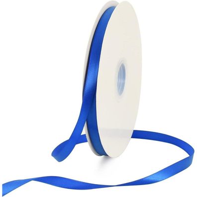 Toniful Königsblau Satinband 1cm x 91m - Dünnes Stoffband für