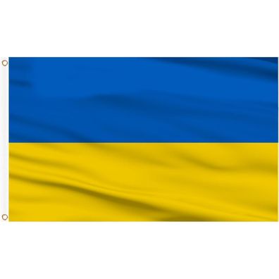 AhfuLife Ukraine Flagge 90x150 cm - Ukrainisches Banner für Feste & Deko