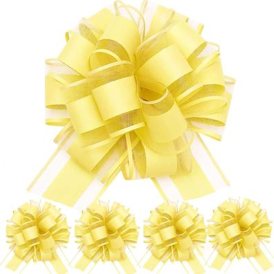 We Moment Zone Geschenk Schleife, 5 Stück Große Riesen Pull Bow für Auto