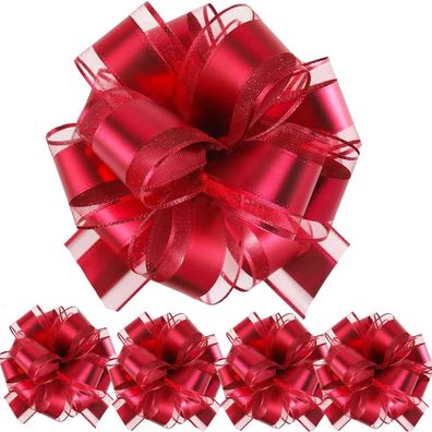 We Moment Zone Geschenk Schleife, 5 Stück Große Riesen Pull Bow für Auto Deko