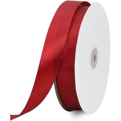 Toniful Satinband Claret 25mm, 91 Meter - Dekoration, Geschenkband