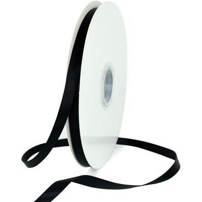 Toniful Satinband Schwarz 10mm, 91 Meter - Dekoration, Geschenkband