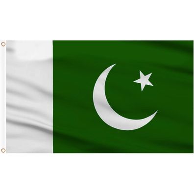 AhfuLife Pakistan Flagge 90x150 cm, 4 Stück Pakistanische Fahne mit