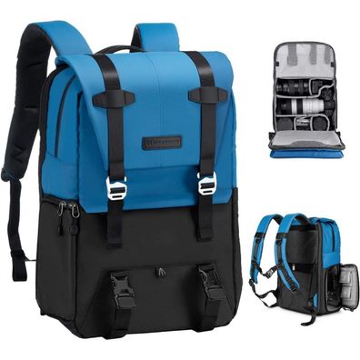 K&F Concept Kamerarucksack 20L, Spritzwassergeschützt mit Laptopfach für 15,6