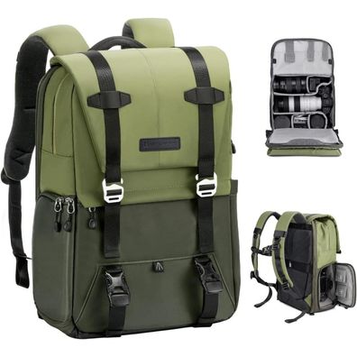 K&F Concept Kamerarucksack 20L, Fotorucksack mit Laptopfach für 15,6 Zoll