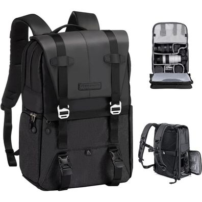 K&F Concept Kamerarucksack 20L, Spritzwassergeschützt, mit Laptopfach bis 15,6
