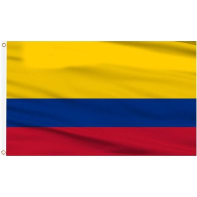 AhfuLife Kolumbien Flagge 150x90 cm, 2 Stück Kolumbianische Fahne mit