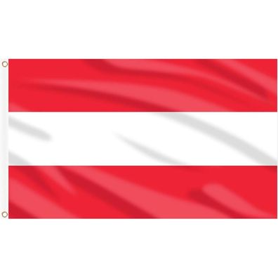 AhfuLife Österreich Flagge 90 x 150 cm, 2 Stück Österreichische Fahne mit
