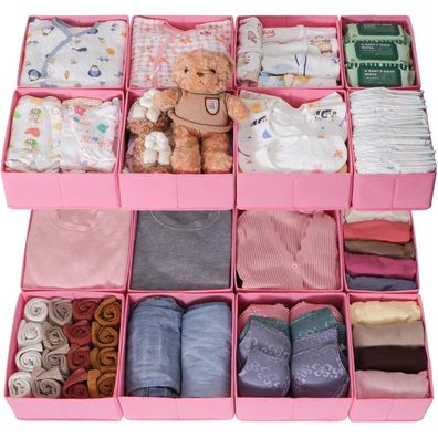 ORLISA 16er Set Schubladen Organizer für PAX Kleiderschrank 100x58 cm, Faltbare