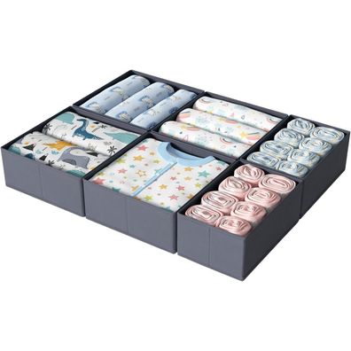 ORLISA 6er Set Schubladen Organizer für PAX Kleiderschrank 75x58 cm, Faltbar