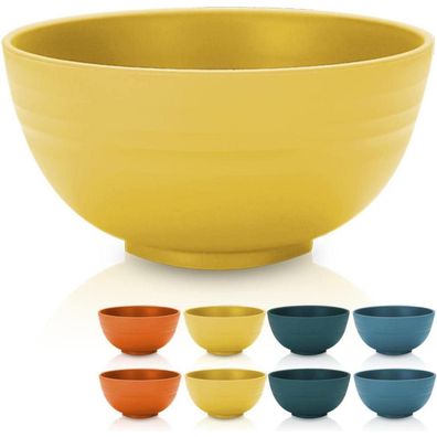 Kyraton 8er Müslischüssel Set 760ml, unzerbrechlich und leicht, BPA-frei