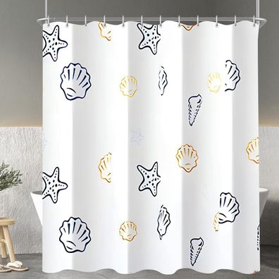 Lerores Duschvorhang 120x200cm Klein Ozeanstern - Wasserabweisend