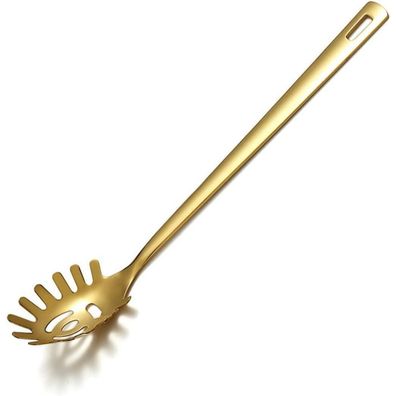 Berglander Gold Spaghetti Löffel, Titanvergoldeter Edelstahl Nudelserver