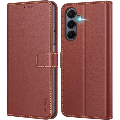 Ganbary Handyhülle für Samsung Galaxy A16 4G/5G, Premium Leder Klapphülle mit