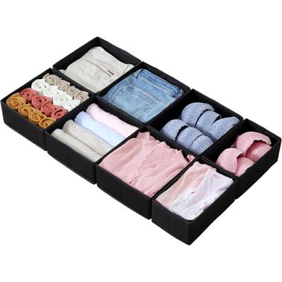 ORLISA 8er Set Schubladen Organizer für PAX Kleiderschrank 100x58 cm, Faltbar