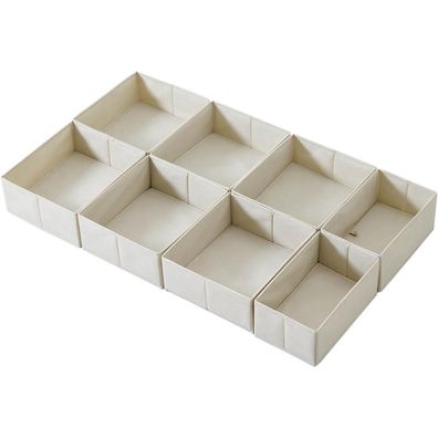 ORLISA 8er Set Schubladen Organizer für PAX Kleiderschrank 100x58 cm, Faltbar