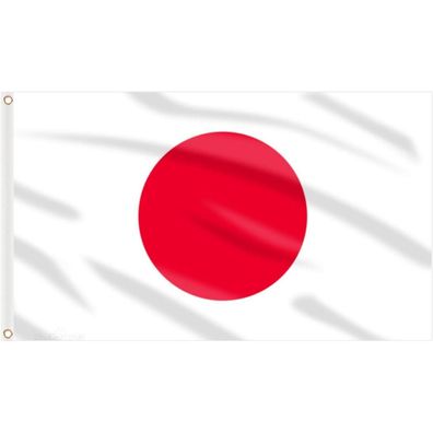 AhfuLife Große Japanische Nationalflagge 90 x 150 cm, 2 Stück, mit