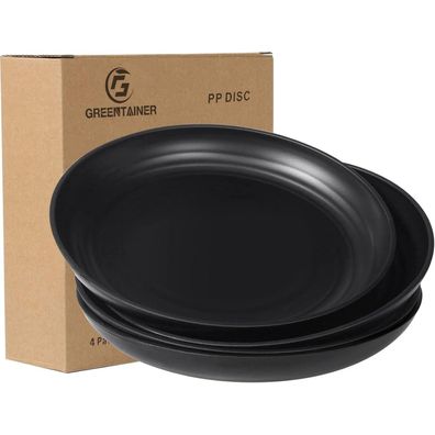 Greentainer Speiseteller 4er Set, 19,8cm, unzerbrechlich, mikrowellen- und