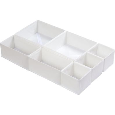 ORLISA 7er Set Schubladen Organizer für MALM Kommode, faltbare