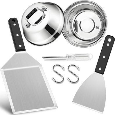 HaWare Grillspachtel und Burgerglocken Set (4 Teile)