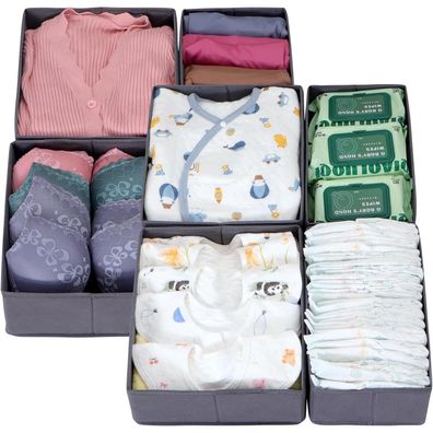 ORLISA 8er Set Schubladen Organizer für PAX Kleiderschrank 50x58 cm, Faltbar