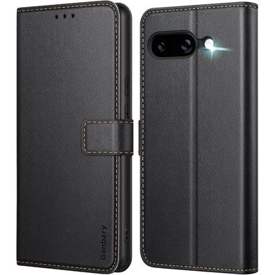 Ganbary Handyhülle für Google Pixel 9a 5G, Premium Leder Klapphülle mit