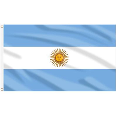 AhfuLife Argentinien Flagge 150 x 90 cm, 2 Stück Argentina Fahne mit