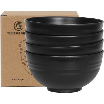 Greentainer 4er Set Müslischalen/Salatschalen 710ml, Leicht & Bruchsicher