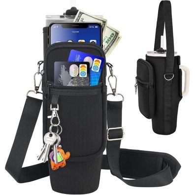 LEFOR·Z Tasche für Stanley Cup 40oz Wasserflasche, mit Griff, Handyfach