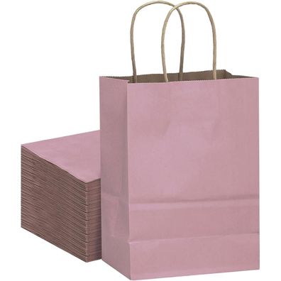 Gcardist 32 Stück Krafttaschen mit Griffen, 21x15x8cm, Kleine Geschenk & Party