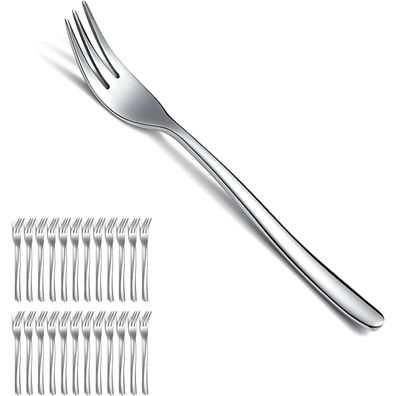 Kyraton Dessertgabeln 24 Stück, 15.6cm Edelstahl Gebäck Gabeln Set für Party