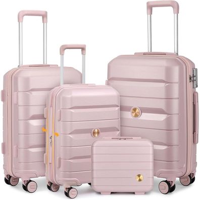 Sea choice Hartschalenkoffer Set 4-teilig S/M/L/XL Rollkoffer mit TSA Schloss