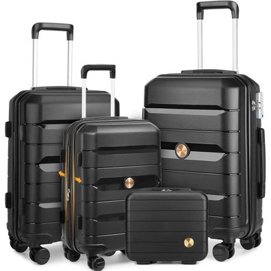Sea choice Hartschalenkoffer Set 4-teilig S/M/L/XL Rollkoffer mit TSA Schloss