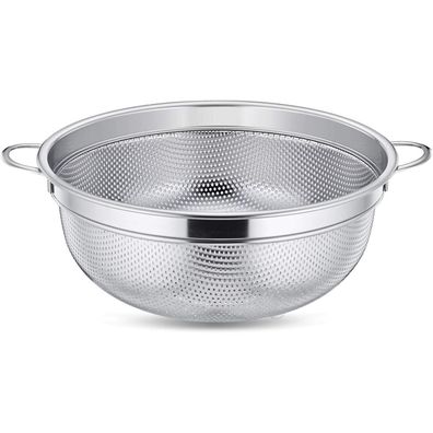 HaWare Edelstahl Küchensieb Nudelsieb mit Griff, 20cm Mikroperforiertes