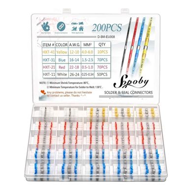 Sopoby 200PCS Schrumpfschweißen Stoßverbinder - Isolierte Wasserdichte