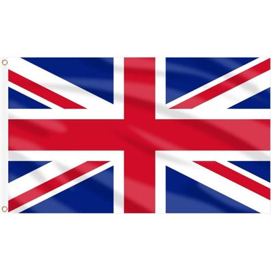AhfuLife Union Jack Flagge 150 x 90 cm, 2 Stück Großbritannien Nationalflaggen