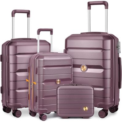 Sea choice Hartschalenkoffer Set 4-teilig S/M/L/XL, Rollkoffer mit TSA Schloss
