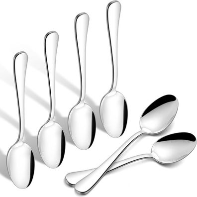 HaWare Kaffeelöffel Teelöffel Dessertlöffel 6er Set, 13,5cm Klein Löffel für