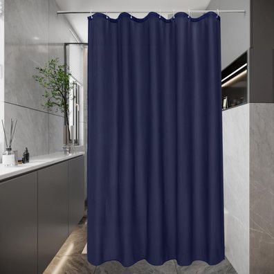 EurCross Schmaler Duschvorhang 100x200 cm, Textil Stoff Waschbar, Wasserdicht