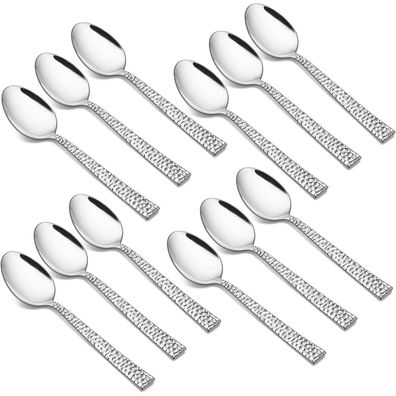 HaWare 12er Kaffeelöffel Set, Edelstahl Teelöffel Dessertlöffel mit