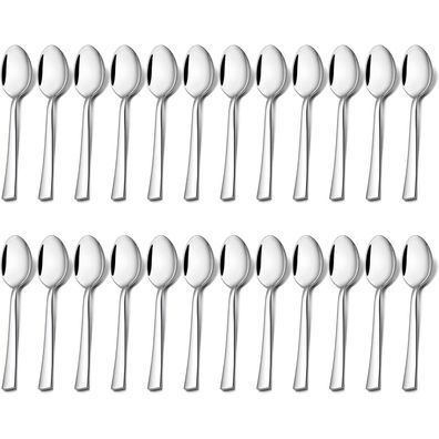 HaWare Kaffeelöffel 24 Stück, Edelstahl Teelöffel Dessertlöffel Set, 13,5cm