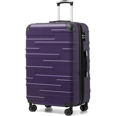 Coolife Hartschalen-Koffer Rollkoffer Reisekoffer, erweiterbar, ABS