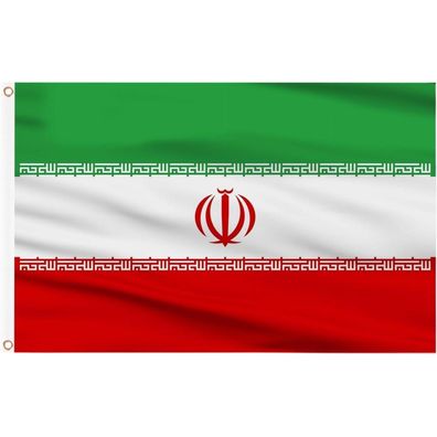 AhfuLife Iran Flagge 90 x 150 cm, 2 Stück Iranische Nationalflaggen mit