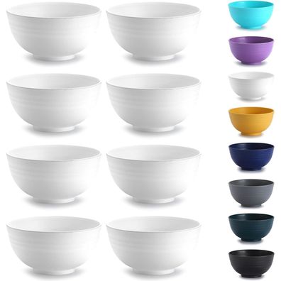 Kyraton Müslischüssel Set (8er), unzerbrechlich, wiederverwendbar, leicht